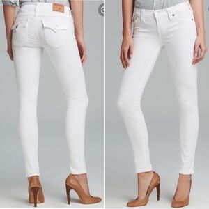 True Religion White Serena Jeans - Size 25